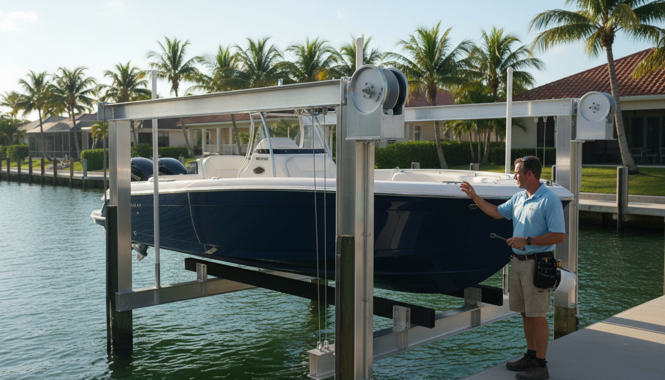 how much does a boat lift cost installed in florida
