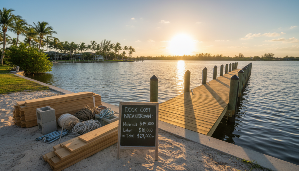 how much does it cost to build a dock in cape coral florida